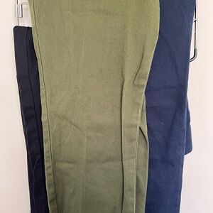 Old Navy Women's Olive, Black and Navy Straight Leg Pants